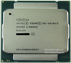 Bộ vi xử lý cũ Xeon E5-2678V3 (2.50GHz 12Cores / 24 Thread / 35M )