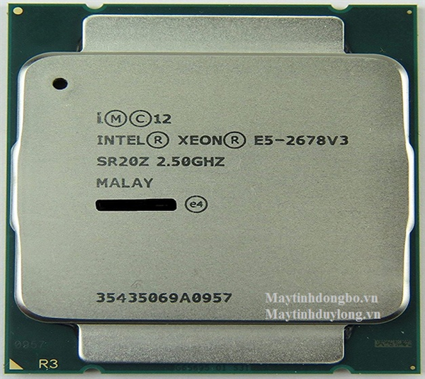 Bộ vi xử lý cũ Xeon E5-2678V3 (2.50GHz 12Cores / 24 Thread / 35M )